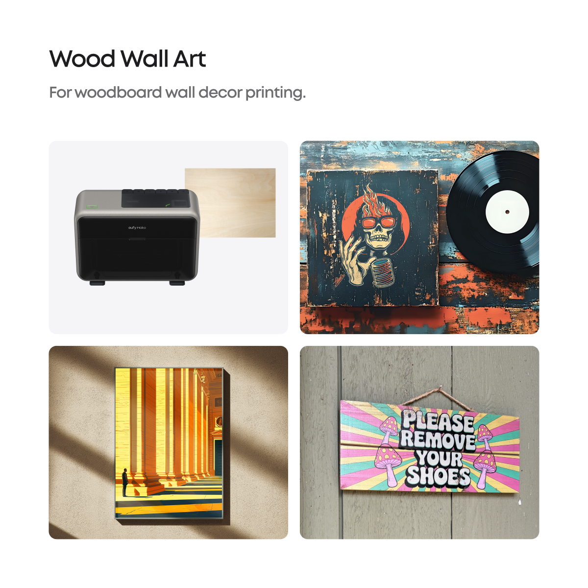 eufyMake Wood Wall Art for UV Printer E1 (5-Pack)